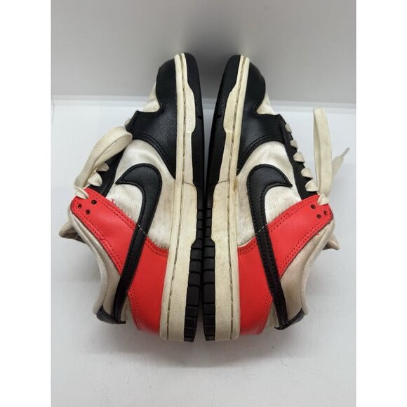 Nike Dunk Low SE Black Toe Bright Crimson Women's Size 5 Pale Ivory HQ3423-635 - Picture 6 of 9